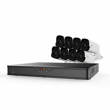 REVO AMERICA Ultra HD 16 Channel 3TB NVR Surveillance System with 8 x 4 Megapixel Cameras RU162B8G-3T